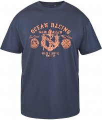 North Latitude 61121 T-Krekls Ar Apdruku Jūras Zils