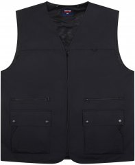 Espionage JT126 Multi Pocket Utility Gilet Black