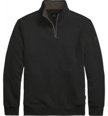Double Outfitters MTOP-1163 Džemperis ar pusrāvējslēdzēju Melna