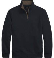 Double Outfitters MTOP-1163 Džemperis ar pusrāvējslēdzēju Tumši zila