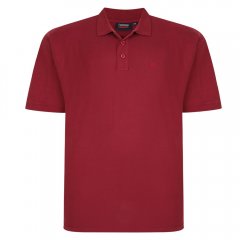 Espionage P074C Īsroku Polo Krekls Vīnsarkans