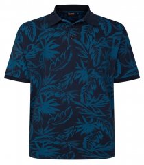 Espionage P222 Polo krekls ar lapu apdruku tumši zila/teal