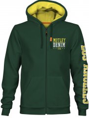 Motley Denim Pisa Hoodie Racing Green