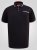 D555 Potts Jersey Polo With Jacquard Collar & Cuffs Melna - Polo krekli - Polo krekli - 2XL-8XL