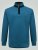 D555 Conway 1 1/4 Zip Neck Fleece Sweatshirt With Bear Logo Teal - Džemperi un džemperi ar kapuci - Džemperi - 2XL-14XL