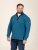 D555 Conway 1 1/4 Zip Neck Fleece Sweatshirt With Bear Logo Teal - Džemperi un džemperi ar kapuci - Džemperi - 2XL-14XL