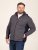 D555 Conrad Detachable Hood Bonded Fleece Zip Through Hoody TALL Tumši zila - TALL džemperi - TALL džemperi un jakas ar kapuci