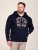 D555 Hector Adventurer Printed Zip Through Hoody Tumši zila - Džemperi un džemperi ar kapuci - Džemperi - 2XL-14XL