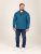 D555 Conway 1 1/4 Zip Neck Fleece Sweatshirt With Bear Logo Teal - Džemperi un džemperi ar kapuci - Džemperi - 2XL-14XL