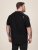 D555 Potts Jersey Polo With Jacquard Collar & Cuffs Melna - Polo krekli - Polo krekli - 2XL-8XL