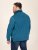 D555 Conway 1 1/4 Zip Neck Fleece Sweatshirt With Bear Logo Teal - Džemperi un džemperi ar kapuci - Džemperi - 2XL-14XL
