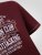 D555 Baldwin Grumpy Old Man Club Print Crew Neck T-shirt Burgundy/ Black Twist - T-krekli - T-krekli - 2XL-14XL