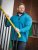 D555 Conway 1 1/4 Zip Neck Fleece Sweatshirt With Bear Logo Teal - Džemperi un džemperi ar kapuci - Džemperi - 2XL-14XL