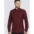 D555 Dawson Textured Shirt Dark Red - Krekli - Krekli - 2XL-8XL