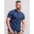 D555 Davian Hawaii Shirt Navy - Krekli - Krekli - 2XL-8XL