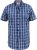 D555 Walcot Check Button Down Collar S/S Shirt Navy - Krekli - Krekli - 2XL-8XL