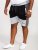 D555 Kirton Couture Elasticated Waistband Shorts Black/Charcoal - Sporta bikses un šorti - Sporta bikses un Sporta šorti - 2XL-12XL