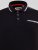 D555 Potts Jersey Polo With Jacquard Collar & Cuffs Melna - Polo krekli - Polo krekli - 2XL-8XL