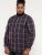 D555 Gladstone Check Button Down Collar Shirt - Krekli - Krekli - 2XL-8XL