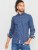 D555 Edmund AOP Shirt Navy - Krekli - Krekli - 2XL-8XL