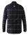D555 Harwich Flannel Check Shirt Black - Krekli - Krekli - 2XL-8XL