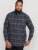 D555 Harwich Flannel Check Shirt Black - Krekli - Krekli - 2XL-8XL