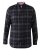 D555 Harwich Flannel Check Shirt Black - Krekli - Krekli - 2XL-8XL