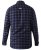 D555 Dovercourt Flannel Check Shirt Blue and Black - Krekli - Krekli - 2XL-8XL