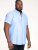 D555 James Short Sleeve Oxford Shirt Sky Blue - Krekli - Krekli - 2XL-8XL