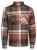Jack & Jones Darren Flannel Overshirt brūna - Krekli - Krekli - 2XL-8XL