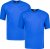 Adamo Marlon Comfort fit 2-pack T-shirt Royal Blue - T-krekli - T-krekli - 2XL-14XL