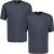 Adamo Marlon Comfort fit 2-pack T-shirt Charcoal - T-krekli - T-krekli - 2XL-14XL