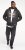 D555 KNEBWORTH Full Zip Hoody With Chest Print Black - Džemperi un džemperi ar kapuci - Džemperi - 2XL-14XL