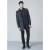 D555 Terry Checked Overcoat Charcoal - Jakas & Lietus apģērbs - Jakas - 2XL-12XL