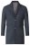 D555 Terry Checked Overcoat Charcoal - Jakas & Lietus apģērbs - Jakas - 2XL-12XL