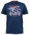 D555 BRADFORD Skeleton Biker Printed T-Shirt Navy - T-krekli - T-krekli - 2XL-14XL