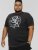 D555 CORTEX California Snake Printed Crew Neck T-Shirt Washed Black - T-krekli - T-krekli - 2XL-14XL