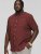 D555 DUNSTABLE S/S Micro AO Print Shirt Burgundy - Krekli - Krekli - 2XL-8XL