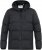 D555 DOMENIC Quilted Puffer Jacket With Half Micro Fleece Lining And Hood Black - Jakas & Lietus apģērbs - Jakas - 2XL-12XL