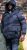 D555 DOMENIC Quilted Puffer Jacket With Half Micro Fleece Lining And Hood Black - Jakas & Lietus apģērbs - Jakas - 2XL-12XL
