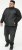 D555 MARSDEN Hybrid Knitted Jacket With Bonded Fleece Lining Black - Jakas & Lietus apģērbs - Jakas - 2XL-12XL