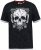 D555 DARREN Skull Printed T-Shirt With Double Layer On Hem & Cuff Black Reno - T-krekli - T-krekli - 2XL-14XL
