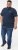D555 SANDFORD Double Layer On Neck Ribs And Hem Waffle Textured T-Shirt Navy - T-krekli - T-krekli - 2XL-14XL