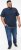 D555 SANDFORD Double Layer On Neck Ribs And Hem Waffle Textured T-Shirt Navy - T-krekli - T-krekli - 2XL-14XL