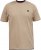 D555 SANDFORD Double Layer On Neck Ribs And Hem Waffle Textured T-Shirt Beige - T-krekli - T-krekli - 2XL-14XL