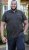 D555 RAUL AOP Jersey Polo With Jacquard Collar, Ribs And Chest Pocket Black - Polo krekli - Polo krekli - 2XL-8XL