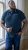D555 OAKLEY AOP Jersey Polo With Jacquard Collar, Ribs And Chest Pocket Navy - Polo krekli - Polo krekli - 2XL-8XL