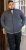 D555 ABERDARE Knitted Zip Through Sweater With Bonded Check Lining Charcoal Marl - Džemperi un džemperi ar kapuci - Džemperi - 2XL-14XL