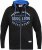 D555 LINGARD Full Zip Hoody With Original Chest Print Black - Džemperi un džemperi ar kapuci - Džemperi - 2XL-14XL