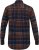 D555 SHERLOCK Check Overshirt With Two Patch Pockets & Button Down Collar Navy - Krekli - Krekli - 2XL-8XL